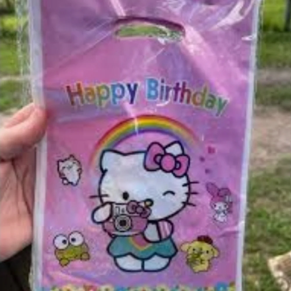 Hello Kitty Pink Birthday Party Favor Bags